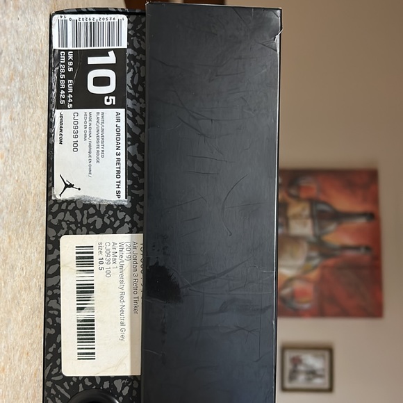 Selling air Jordan 3 retro for cheap main reason 1 pair of nike logo missing - Picture 4 of 5